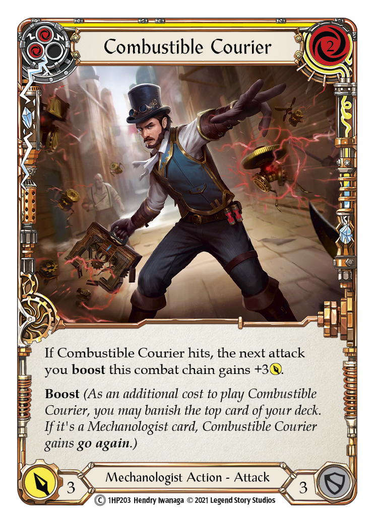 Combustible Courier (Yellow) [1HP203] (History Pack 1) | L.A. Mood Comics and Games