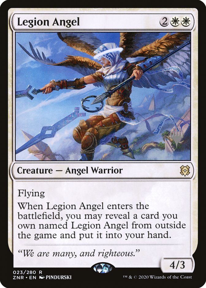 Legion Angel (Promo Pack) [Zendikar Rising Promos] | L.A. Mood Comics and Games