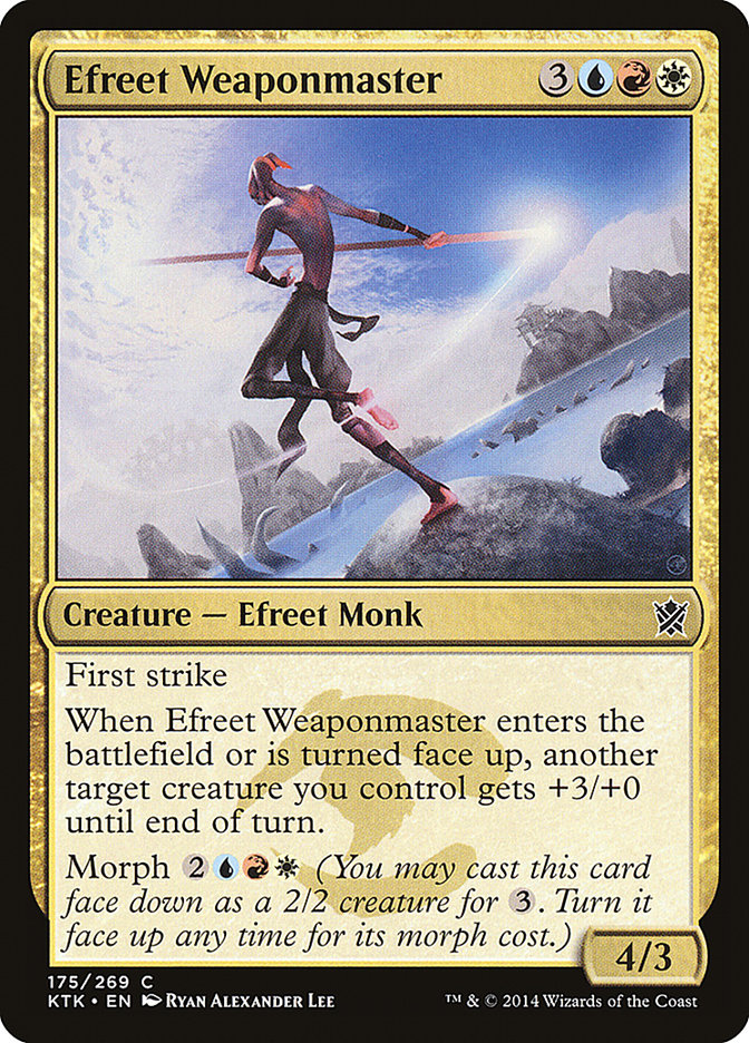 Efreet Weaponmaster [Khans of Tarkir] | L.A. Mood Comics and Games