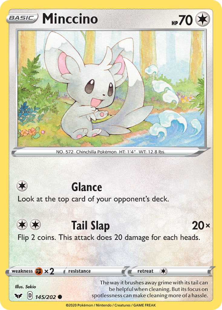 Minccino (145/202) [Sword & Shield: Base Set] | L.A. Mood Comics and Games