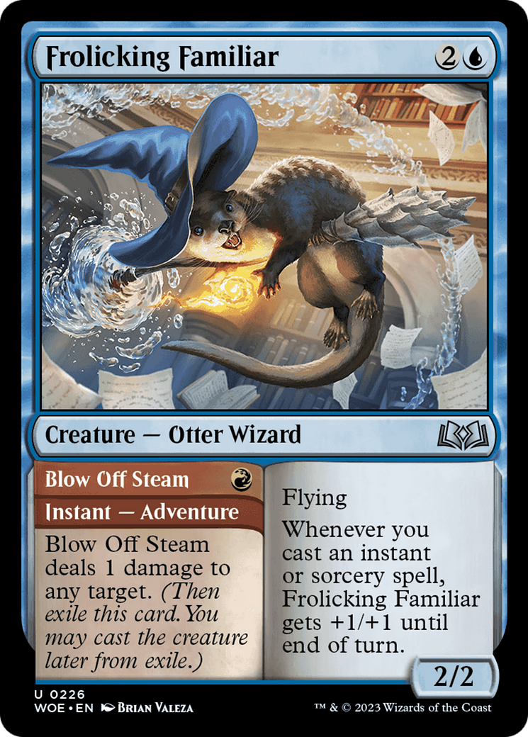 Frolicking Familiar // Blow Off Steam [Wilds of Eldraine] | L.A. Mood Comics and Games