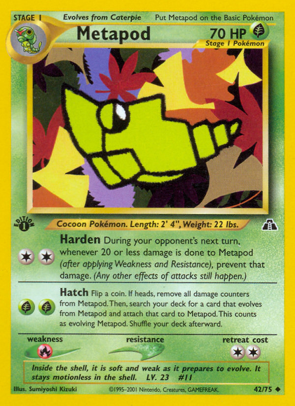 Metapod (42/75) [Neo Discovery 1st Edition] | L.A. Mood Comics and Games