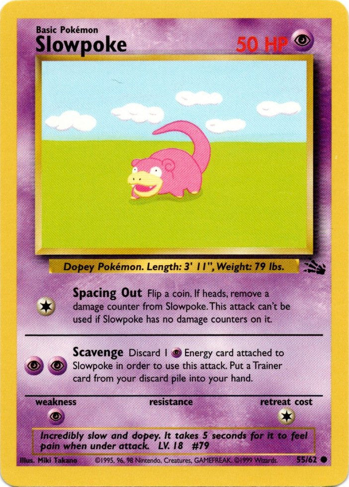 Slowpoke (55/62) [Fossil Unlimited] | L.A. Mood Comics and Games