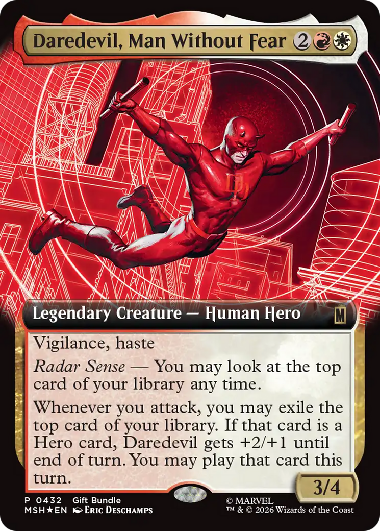 Daredevil, Man Without Fear (Extended Art) [Marvel Super Heroes Promos] | L.A. Mood Comics and Games
