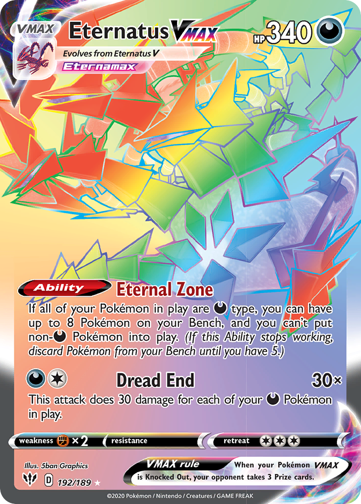 Eternatus VMAX (192/189) [Sword & Shield: Darkness Ablaze] | L.A. Mood Comics and Games