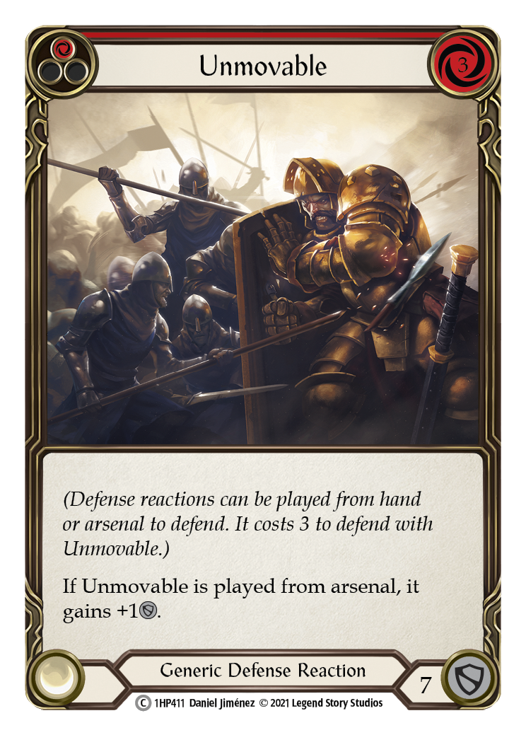Unmovable (Red) [1HP411] (History Pack 1) | L.A. Mood Comics and Games
