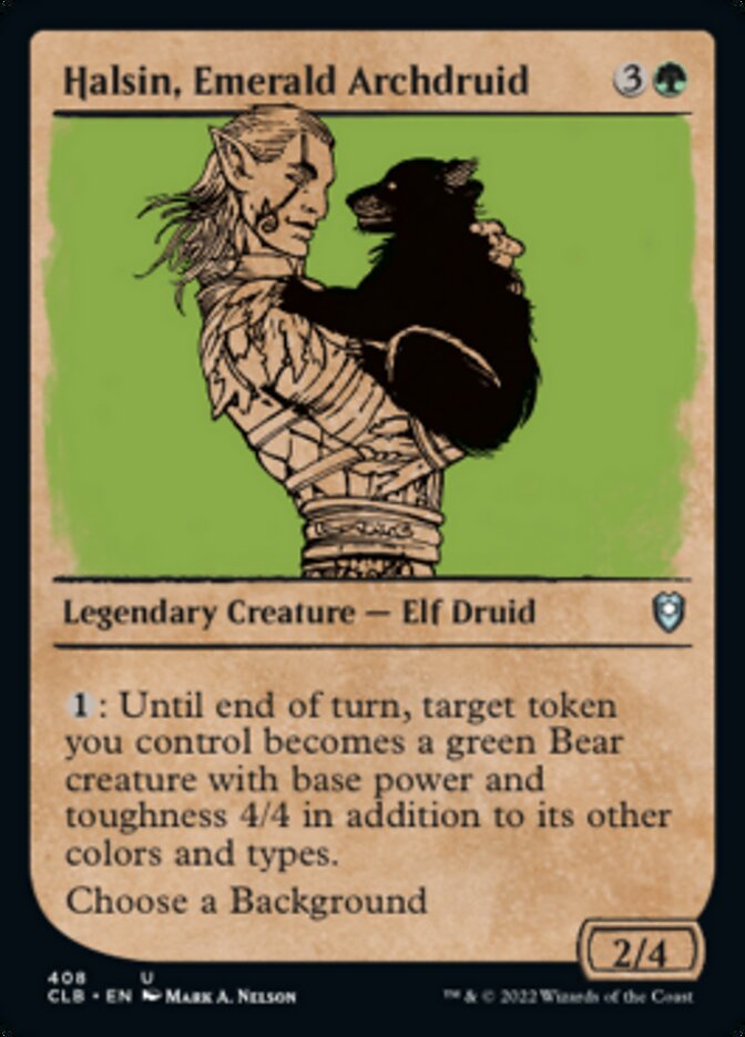 Halsin, Emerald Archdruid (Showcase) [Commander Legends: Battle for Baldur's Gate] | L.A. Mood Comics and Games