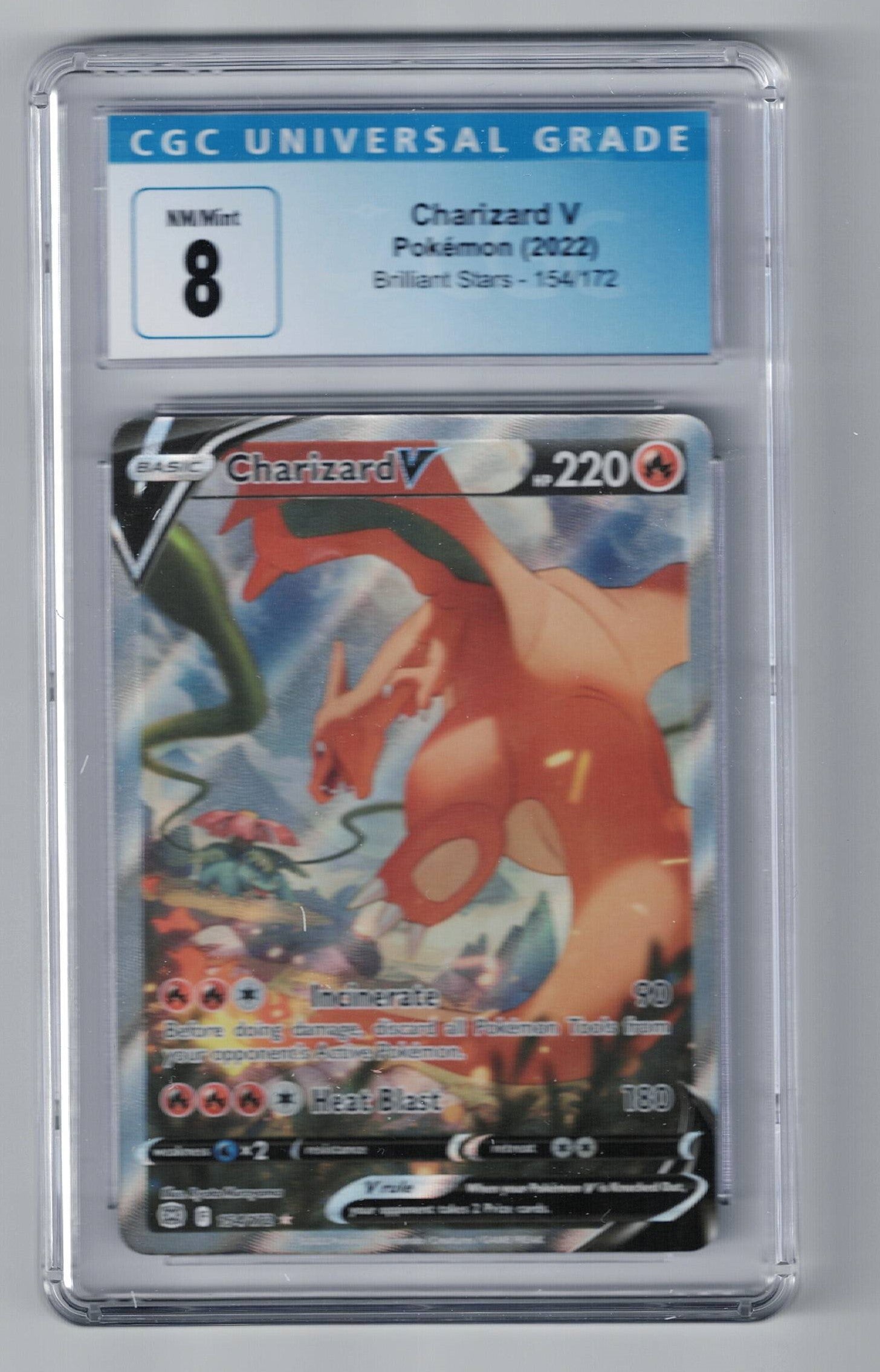 Charizard V 154/172 Brilliant Stars CGC 8.0 L.A. Mood Comics and Games Charizard V 154/172 Brilliant Stars CGC 8.0 L.A. Mood Comics and Games