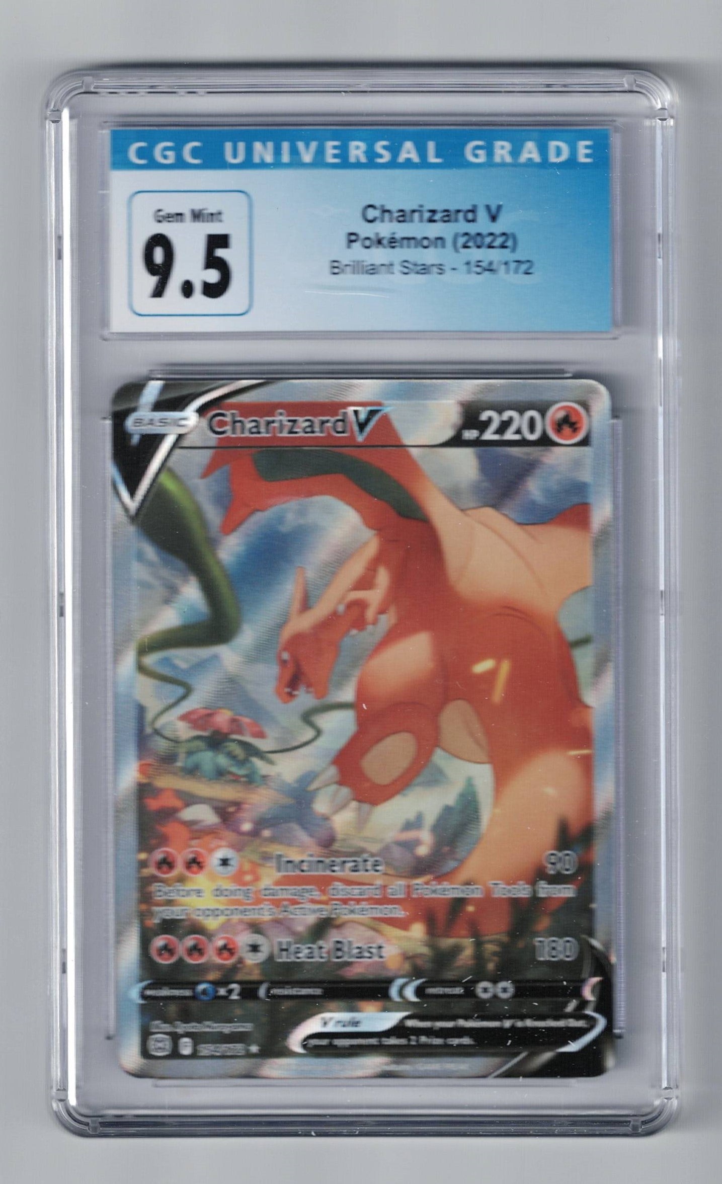 Charizard V 154/172 Brilliant Stars CGC 9.5 L.A. Mood Comics and Games Charizard V 154/172 Brilliant Stars CGC 9.5 L.A. Mood Comics and Games