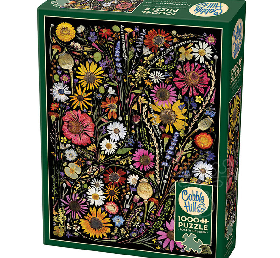 Puzzle 1000pc - Flower Press: Happiness | L.A. Mood Comics and Games