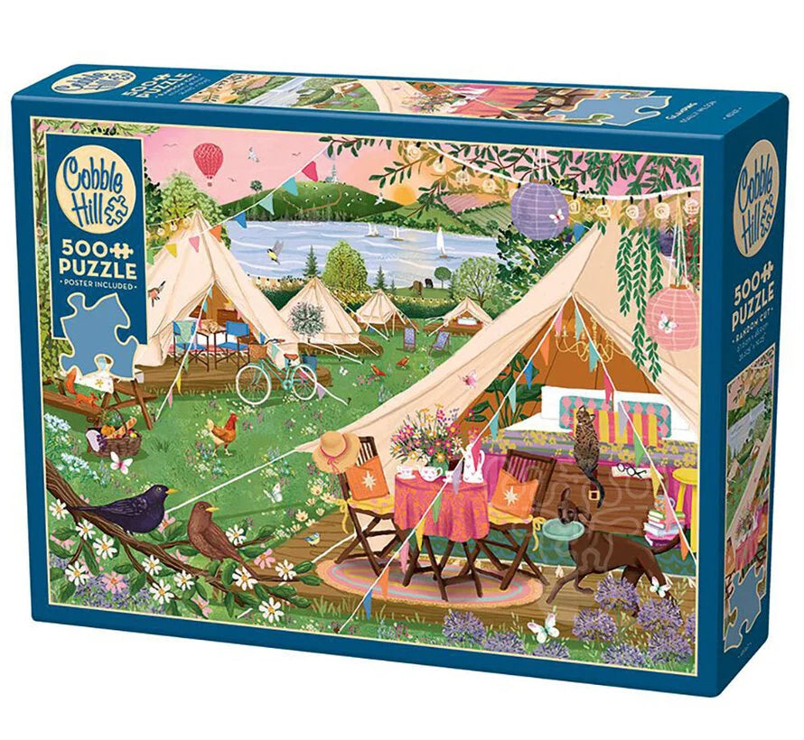 Cobble Hill Glamping Puzzle 500pcs | L.A. Mood Comics and Games