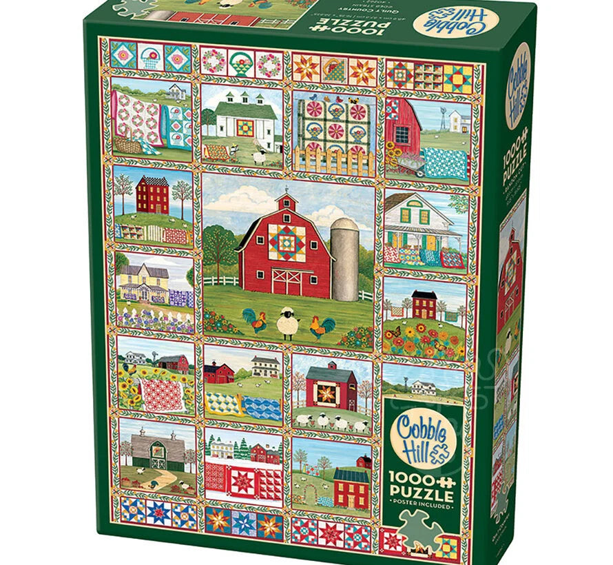 Puzzle 1000pc - Quilt Country | L.A. Mood Comics and Games