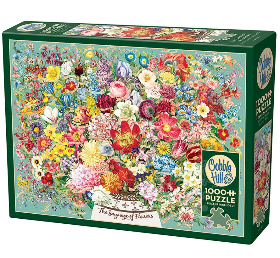 Puzzle 1000pc Cobble Hill The Language of Flowers | L.A. Mood Comics and Games