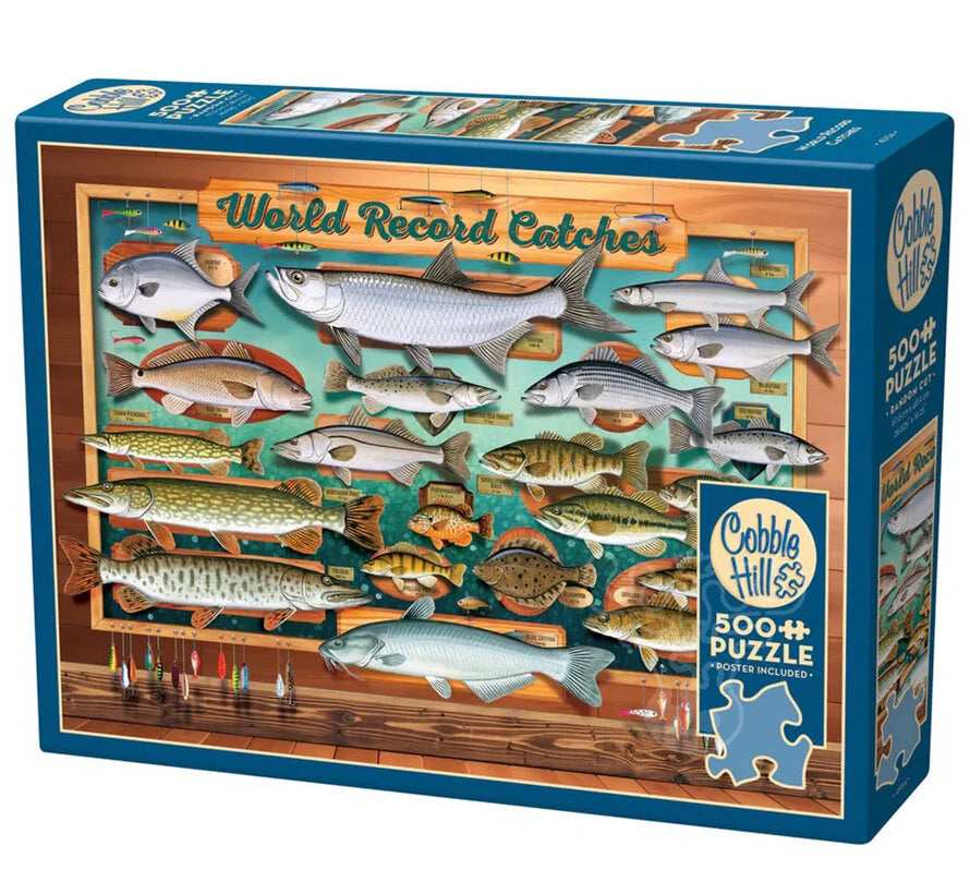 Puzzle 500pc World Record Catches | L.A. Mood Comics and Games