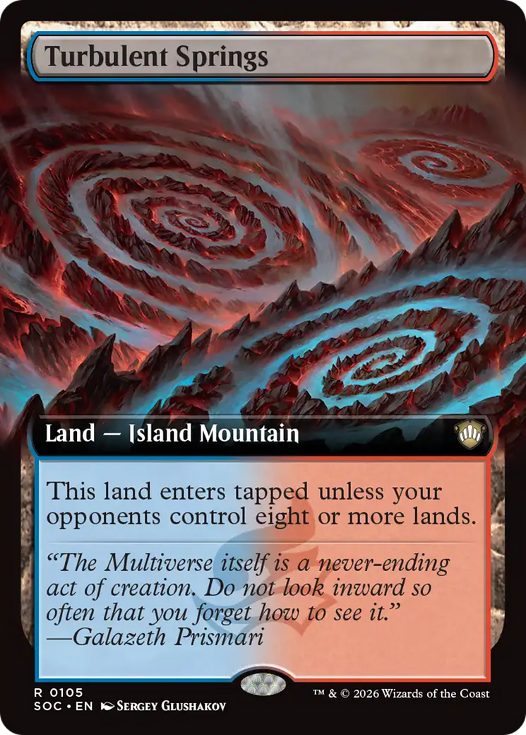 Turbulent Springs (Extended Art) [Secrets of Strixhaven Commander] | L.A. Mood Comics and Games
