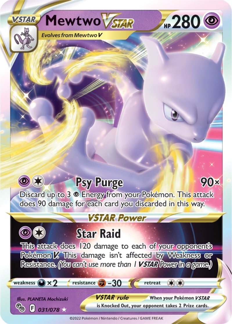 Mewtwo VSTAR (031/078) [Pokémon GO] | L.A. Mood Comics and Games
