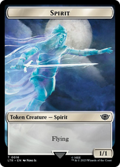Spirit // Food (0022) Double-Sided Token (Surge Foil) [The Lord of the Rings: Tales of Middle-Earth Tokens] | L.A. Mood Comics and Games