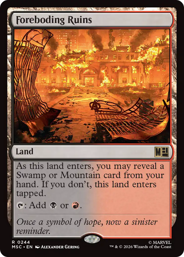 Foreboding Ruins (Surge Foil) [Marvel Super Heroes Commander] | L.A. Mood Comics and Games