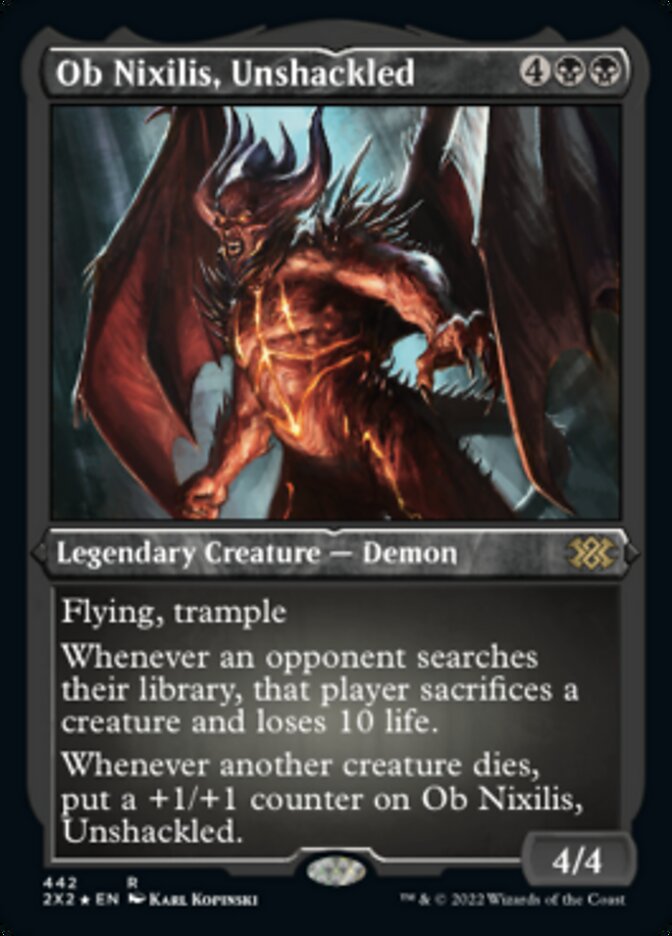 Ob Nixilis, Unshackled (Foil Etched) [Double Masters 2022] | L.A. Mood Comics and Games