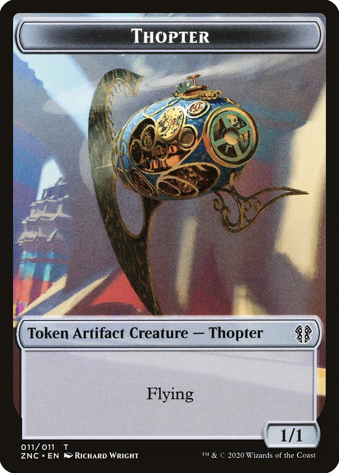 Faerie Rogue // Thopter Double-Sided Token [Zendikar Rising Commander Tokens] | L.A. Mood Comics and Games