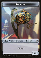 Faerie Rogue // Thopter Double-Sided Token [Zendikar Rising Commander Tokens] | L.A. Mood Comics and Games