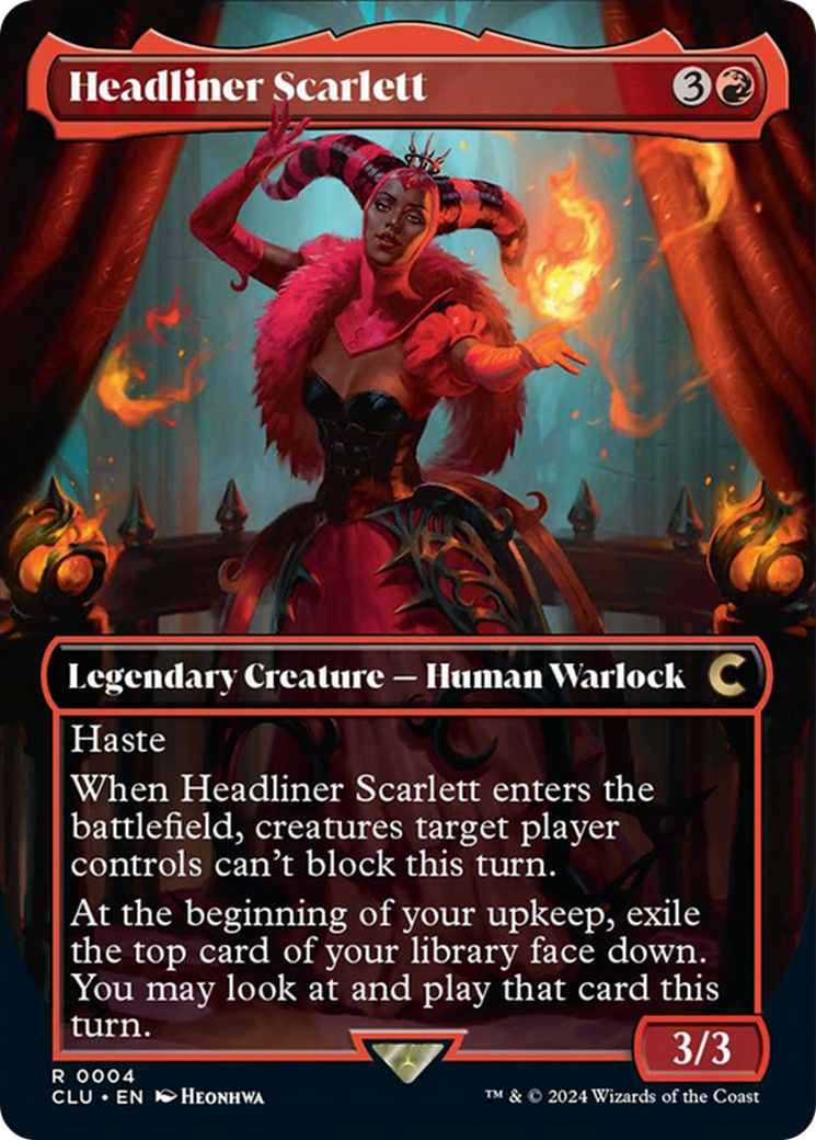 Headliner Scarlett (Borderless) [Ravnica: Clue Edition] | L.A. Mood Comics and Games