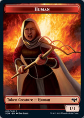 Zombie (008) // Human (010) Double-Sided Token [Innistrad: Crimson Vow Tokens] | L.A. Mood Comics and Games