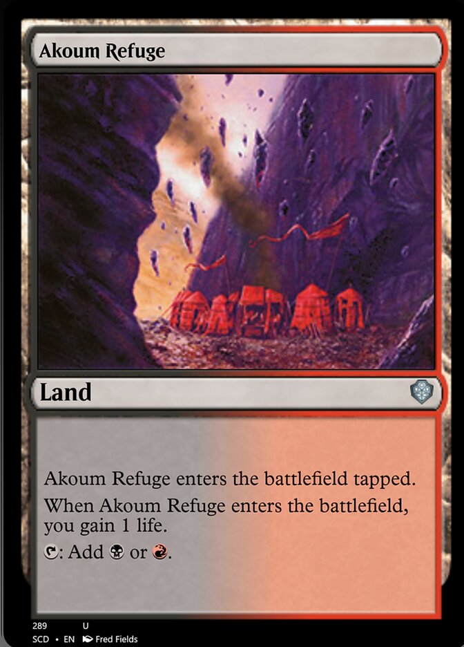 Akoum Refuge [Starter Commander Decks] | L.A. Mood Comics and Games