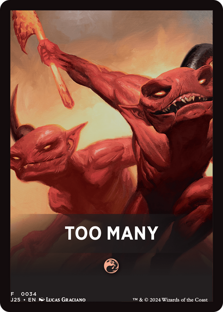Too Many Theme Card [Foundations Jumpstart Front Cards] | L.A. Mood Comics and Games