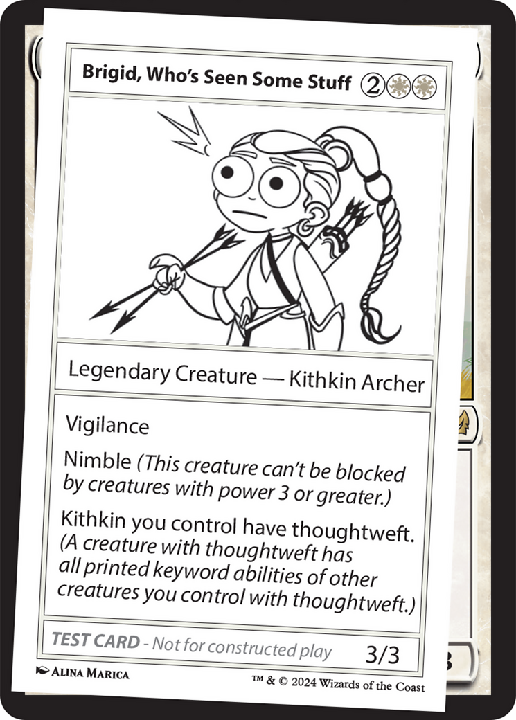 Brigid, Who's Seen Some Stuff [Mystery Booster 2 Playtest Cards] | L.A. Mood Comics and Games