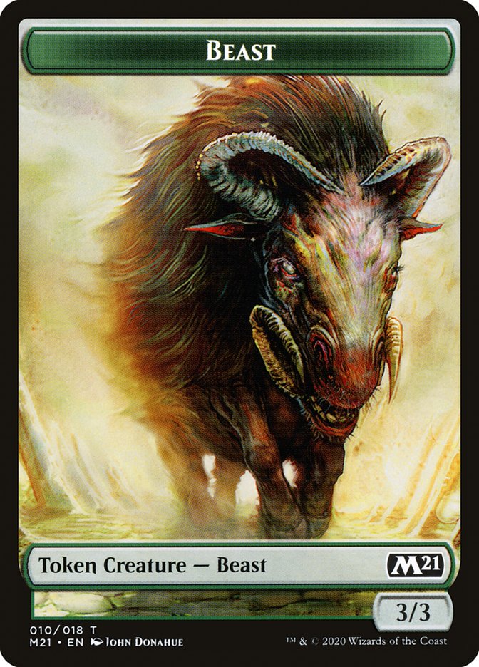 Beast Token [Core Set 2021 Tokens] | L.A. Mood Comics and Games