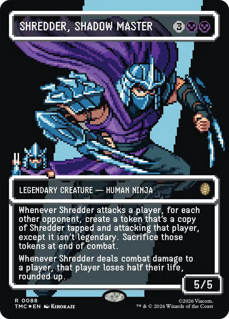 Shredder, Shadow Master (Borderless) [Teenage Mutant Ninja Turtles Commander] | L.A. Mood Comics and Games