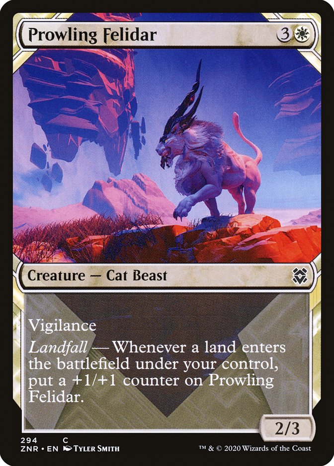 Prowling Felidar (Showcase) [Zendikar Rising] | L.A. Mood Comics and Games
