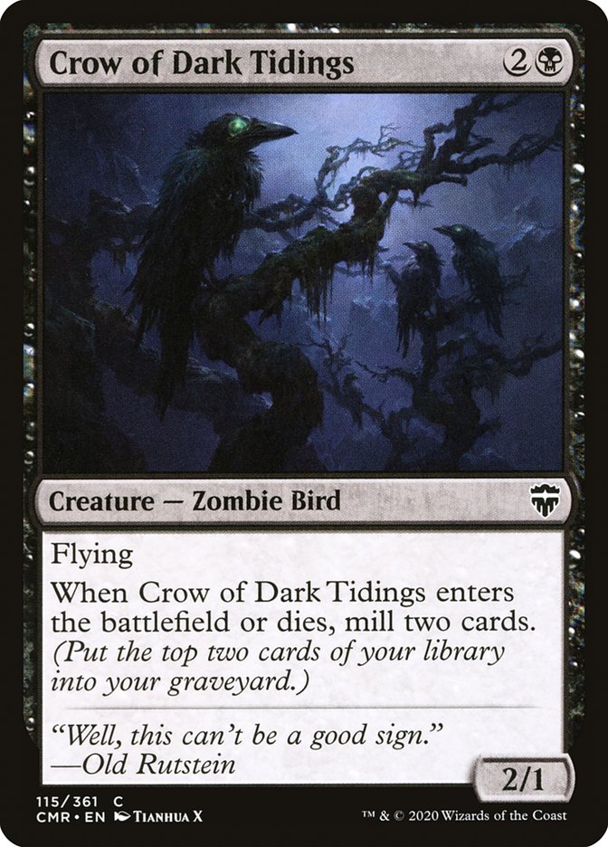 Crow of Dark Tidings [Commander Legends] | L.A. Mood Comics and Games