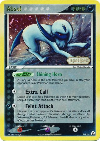 Absol (15/92) (Stamped) [EX: Legend Maker] | L.A. Mood Comics and Games