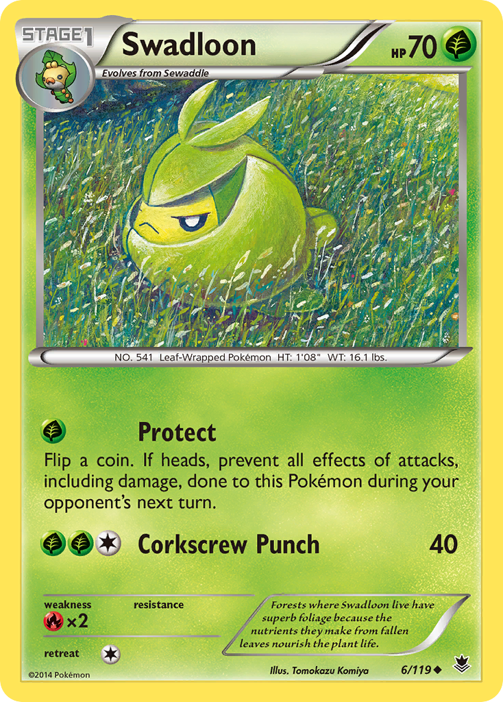 Swadloon (6/119) [XY: Phantom Forces] | L.A. Mood Comics and Games