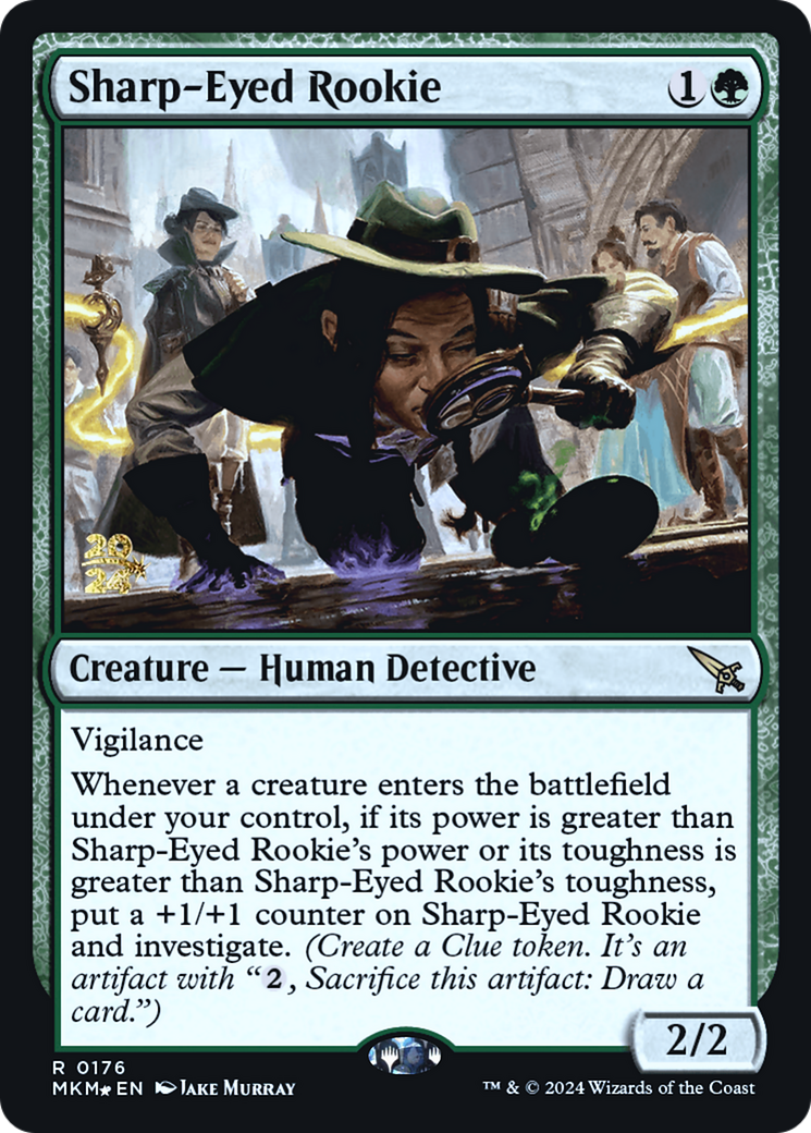 Sharp-Eyed Rookie [Murders at Karlov Manor Prerelease Promos] | L.A. Mood Comics and Games