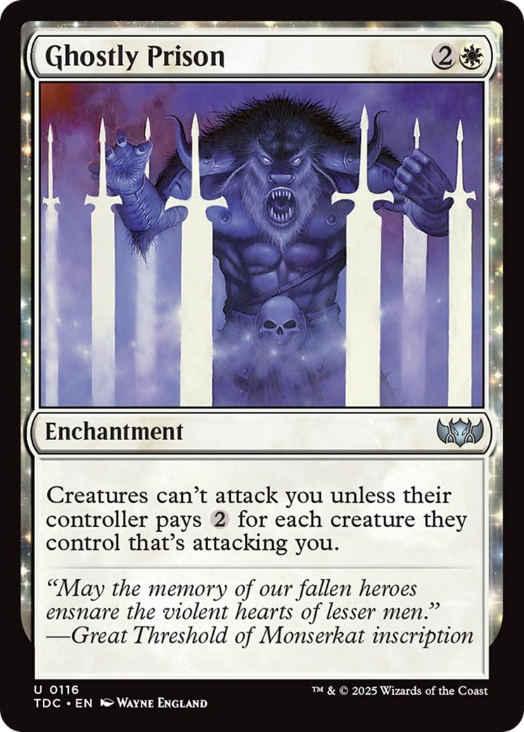 Ghostly Prison [Tarkir: Dragonstorm Commander] | L.A. Mood Comics and Games