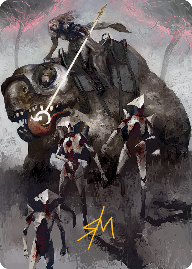 Thalia and The Gitrog Monster Art Card (Gold-Stamped Signature) [March of the Machine Art Series] | L.A. Mood Comics and Games