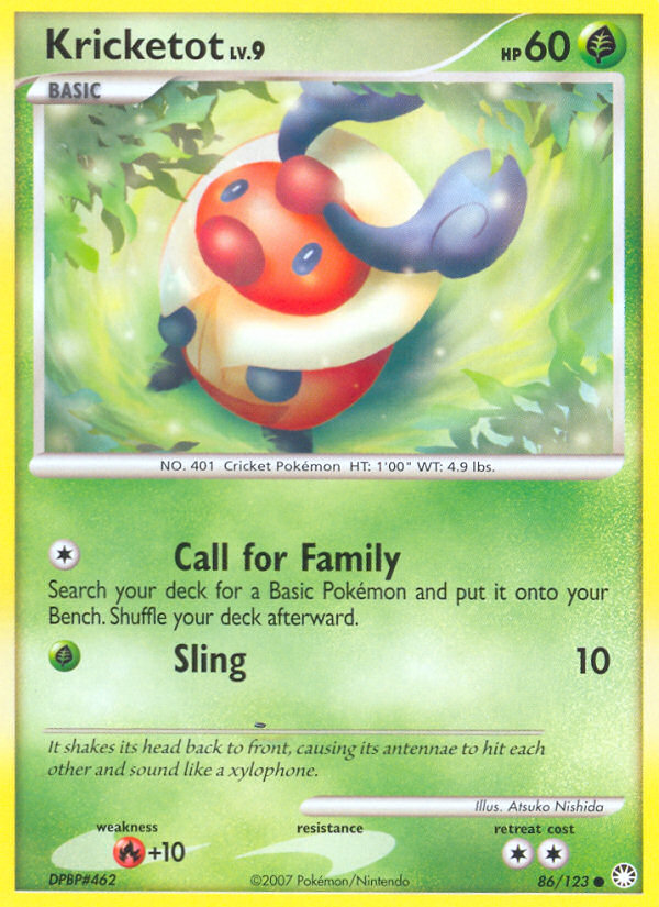 Kricketot (86/123) [Diamond & Pearl: Mysterious Treasures] | L.A. Mood Comics and Games