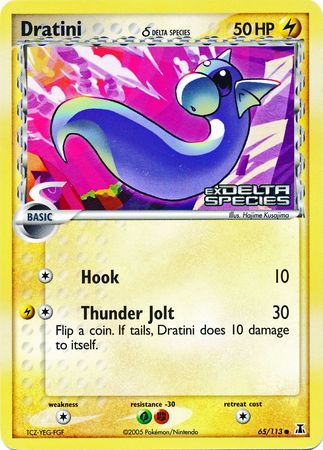 Dratini (65/113) (Delta Species) (Stamped) [EX: Delta Species] | L.A. Mood Comics and Games