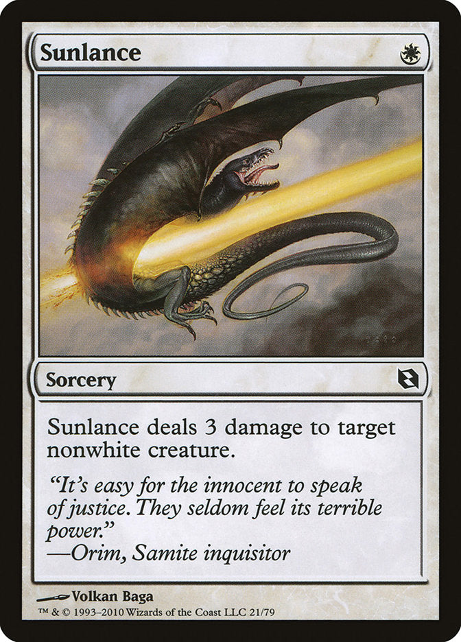 Sunlance [Duel Decks: Elspeth vs. Tezzeret] | L.A. Mood Comics and Games