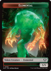 Elemental (0008) // Gnome Double-Sided Token [Edge of Eternities Commander Tokens] | L.A. Mood Comics and Games