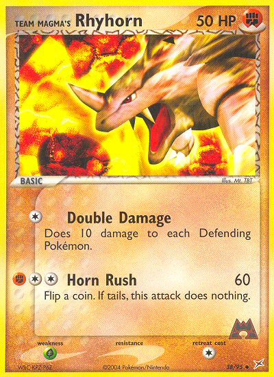Team Magma's Rhyhorn (38/95) [EX: Team Magma vs Team Aqua] | L.A. Mood Comics and Games