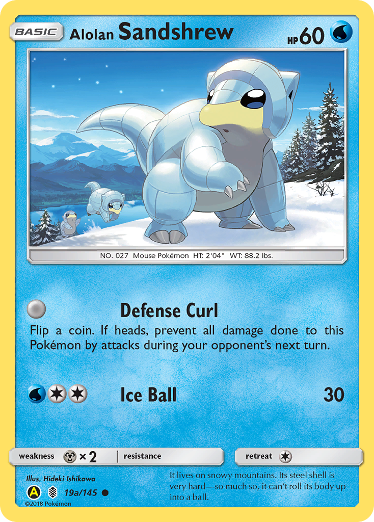 Alolan Sandshrew (19a/145) [Alternate Art Promos] | L.A. Mood Comics and Games