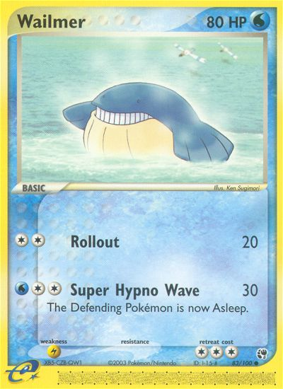 Wailmer (83/100) [EX: Sandstorm] | L.A. Mood Comics and Games