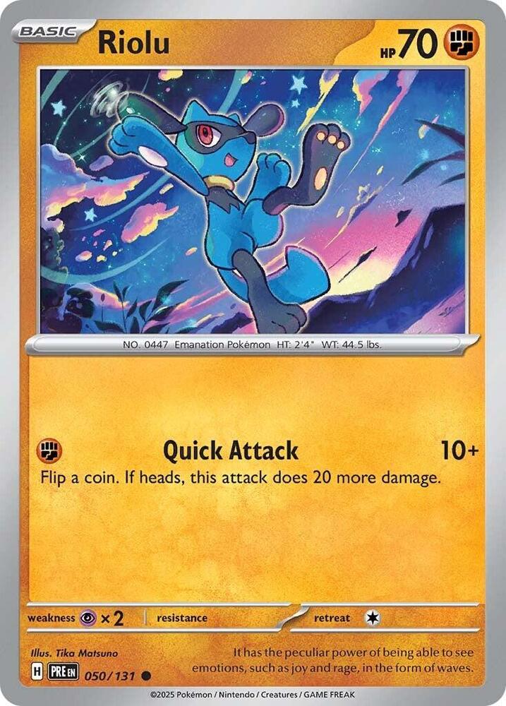 Riolu (050/131) [Scarlet & Violet: Prismatic Evolutions] | L.A. Mood Comics and Games