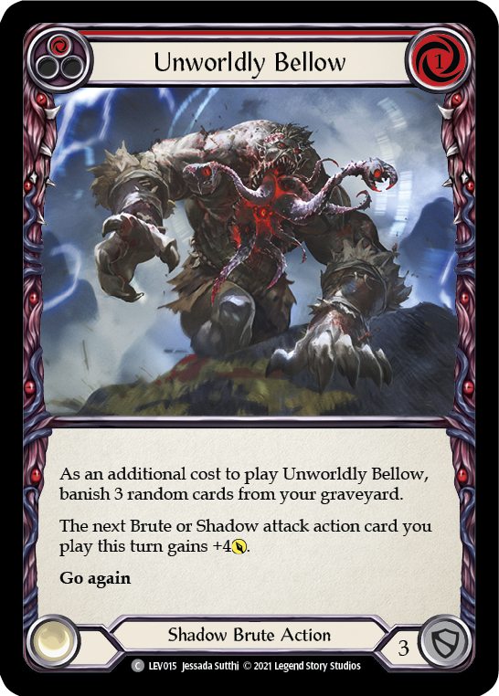 Unworldly Bellow (Red) [LEV015] (Monarch Levia Blitz Deck) | L.A. Mood Comics and Games