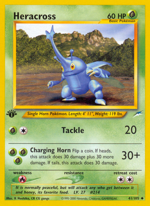 Heracross (41/105) [Neo Destiny 1st Edition] | L.A. Mood Comics and Games