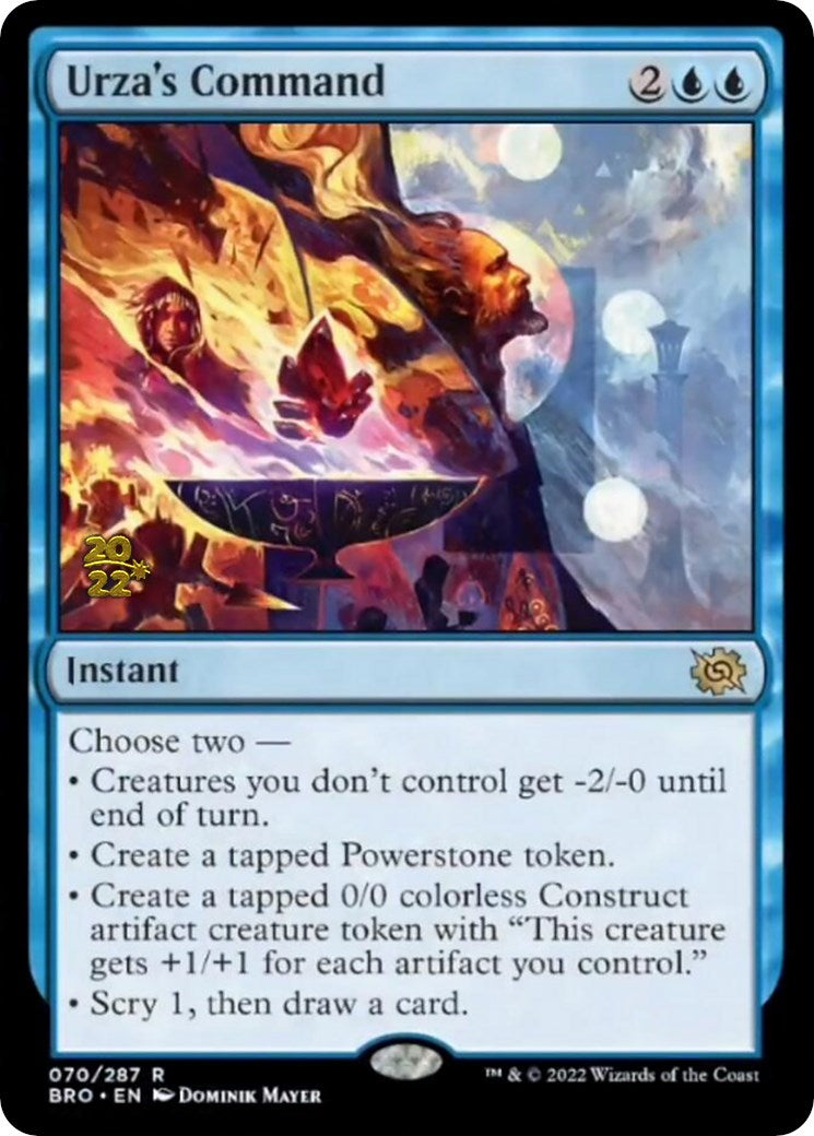 Urza's Command [The Brothers' War Prerelease Promos] | L.A. Mood Comics and Games